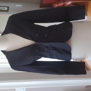 AnnTaylor Loft Petites Lined Black Bazer Jacket